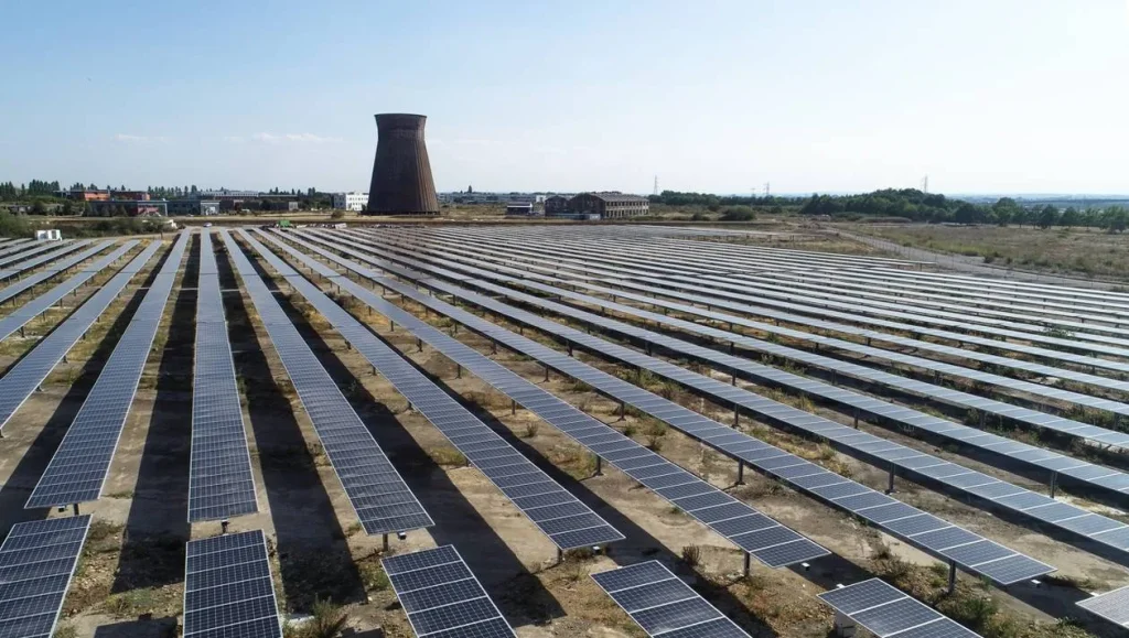 Centrale solaire de Colombelles en Normandie