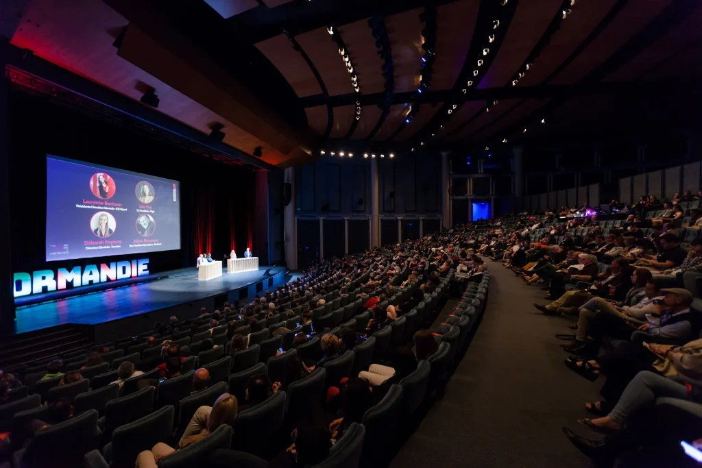 Soirée des Ambassadeurs de la Normandie, au CID de Deauville en 2022.