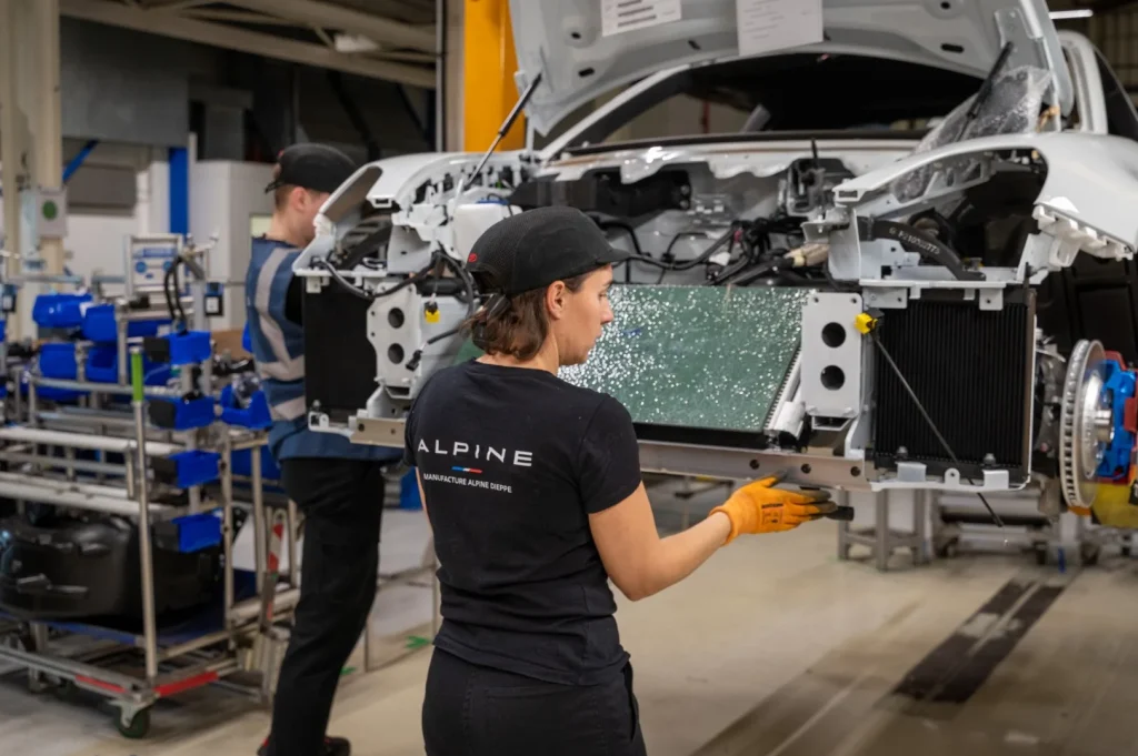 Alpine Dieppe fabrication voiture