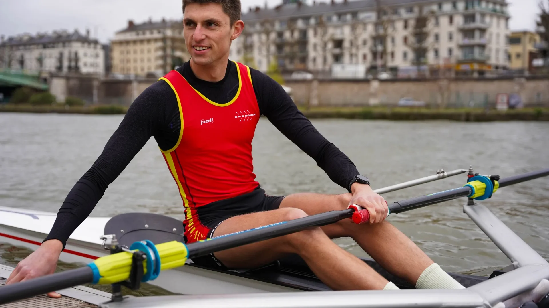 Louis Therny, champion d'aviron en Normandie