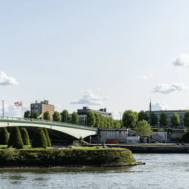 Paris et la Normandie-Pont et ville de Rouen