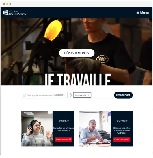 plateforme emploi normandie je travaille