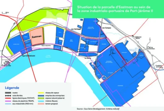 carte du site eastman