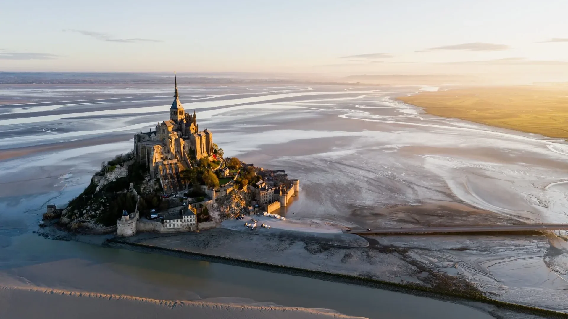 Baie du Mont Saint Michel en Normandie
