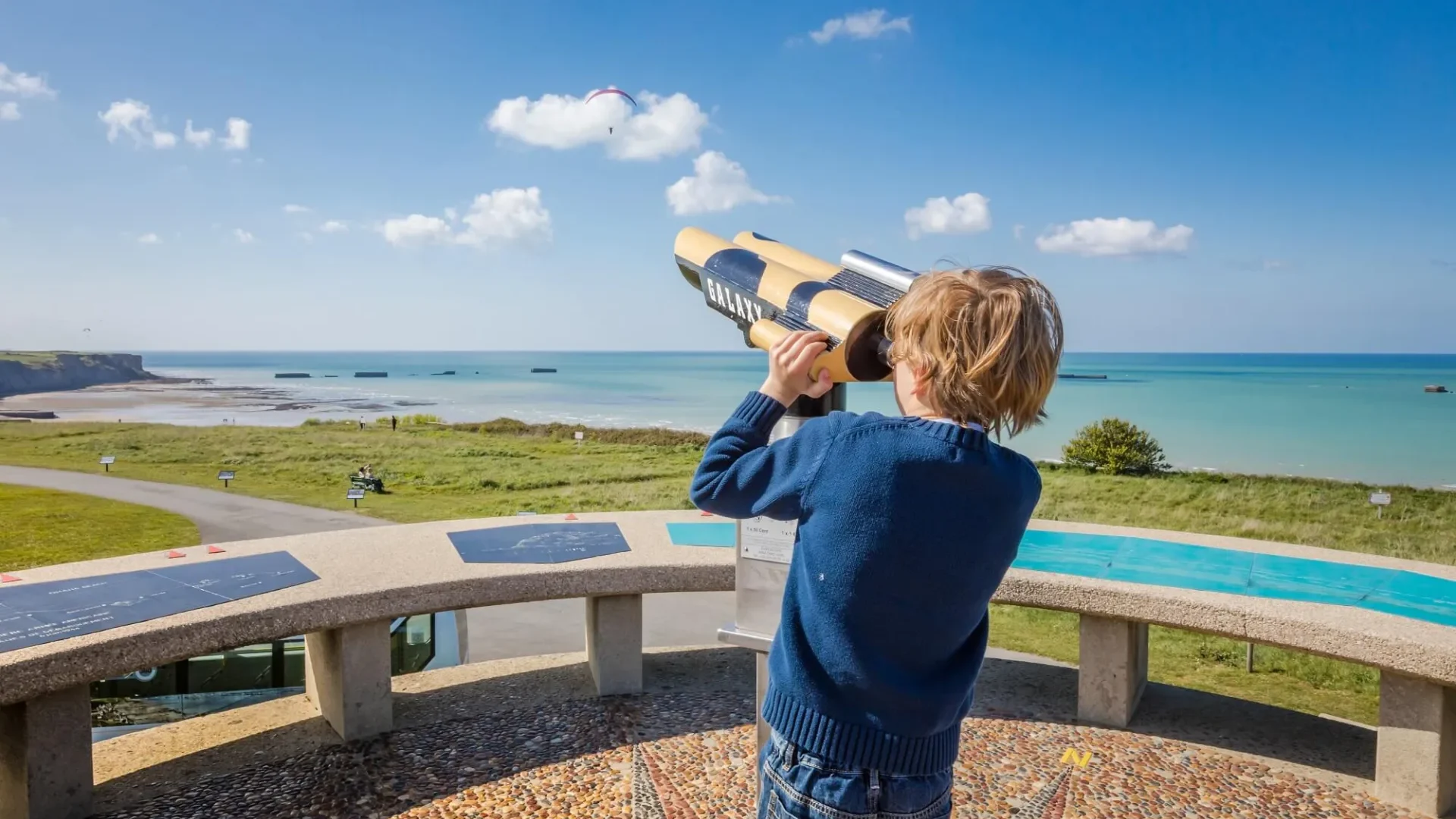 Observatoire d'Arromanches sur les plages du débarquement en Normandie