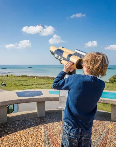 Observatoire d'Arromanches sur les plages du débarquement en Normandie