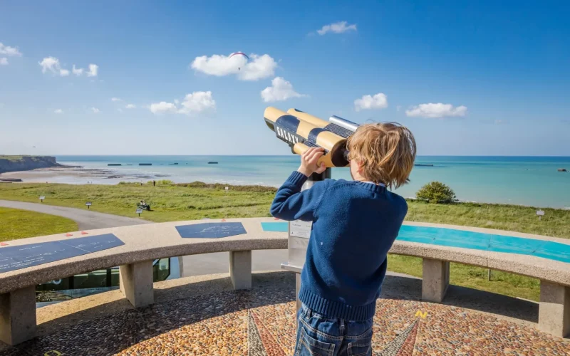 Observatoire d'Arromanches sur les plages du débarquement en Normandie