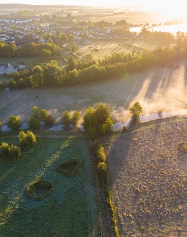 Argentan vu du ciel