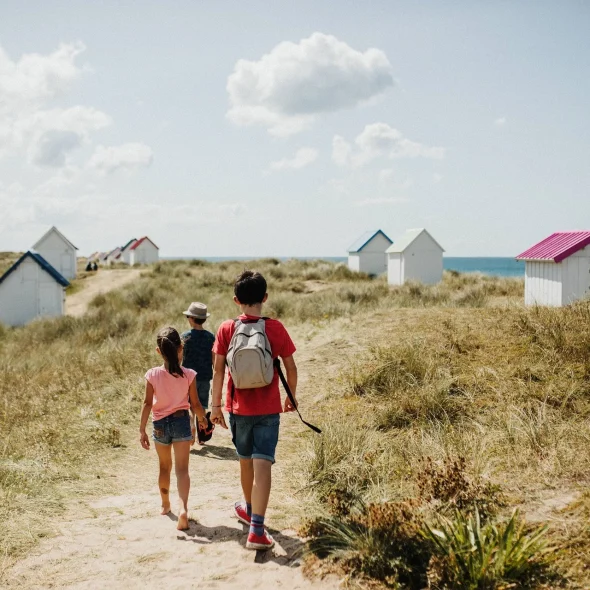 Cabines_de_plage_-_Gouville-sur-Mer Manche